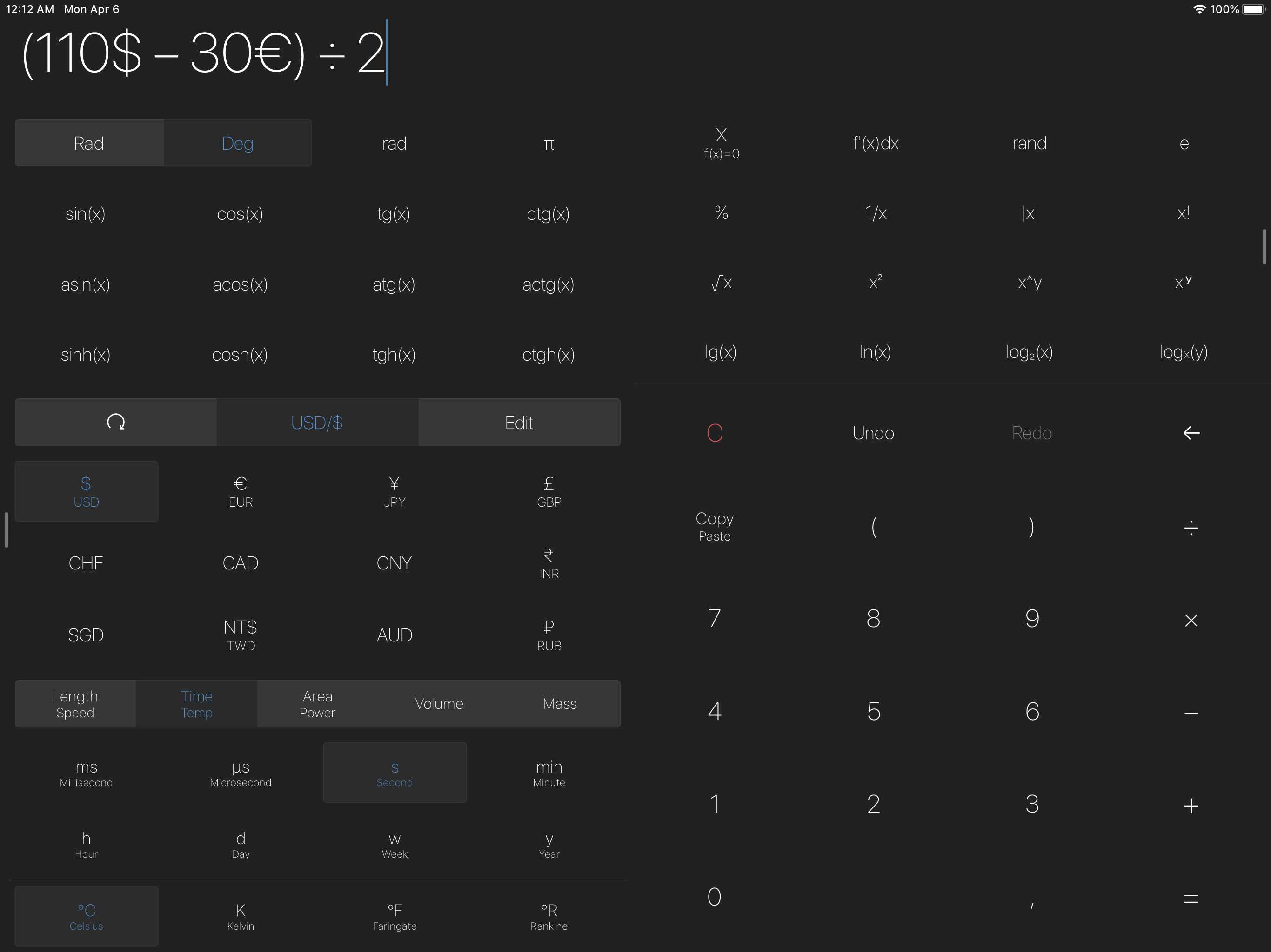 Expressions Calculator