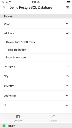 PostgreSQL Commander screenshot 2