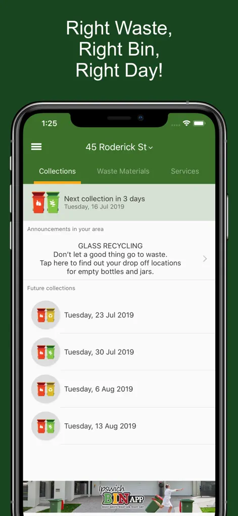 Ipswich Bin App - Reference App | MWM