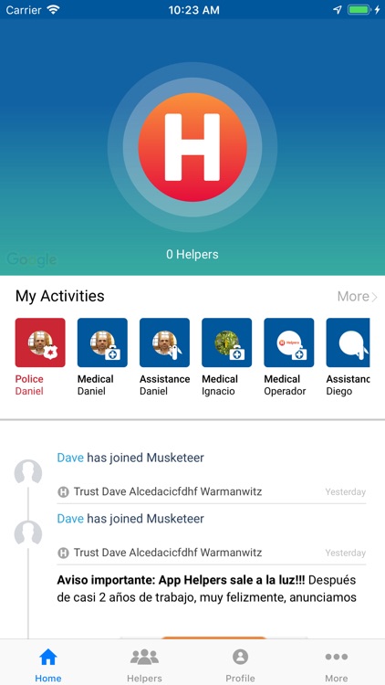 HELPERS Saving lives together