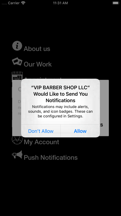 Screenshot #1 pour VIP BARBER SHOP LLC