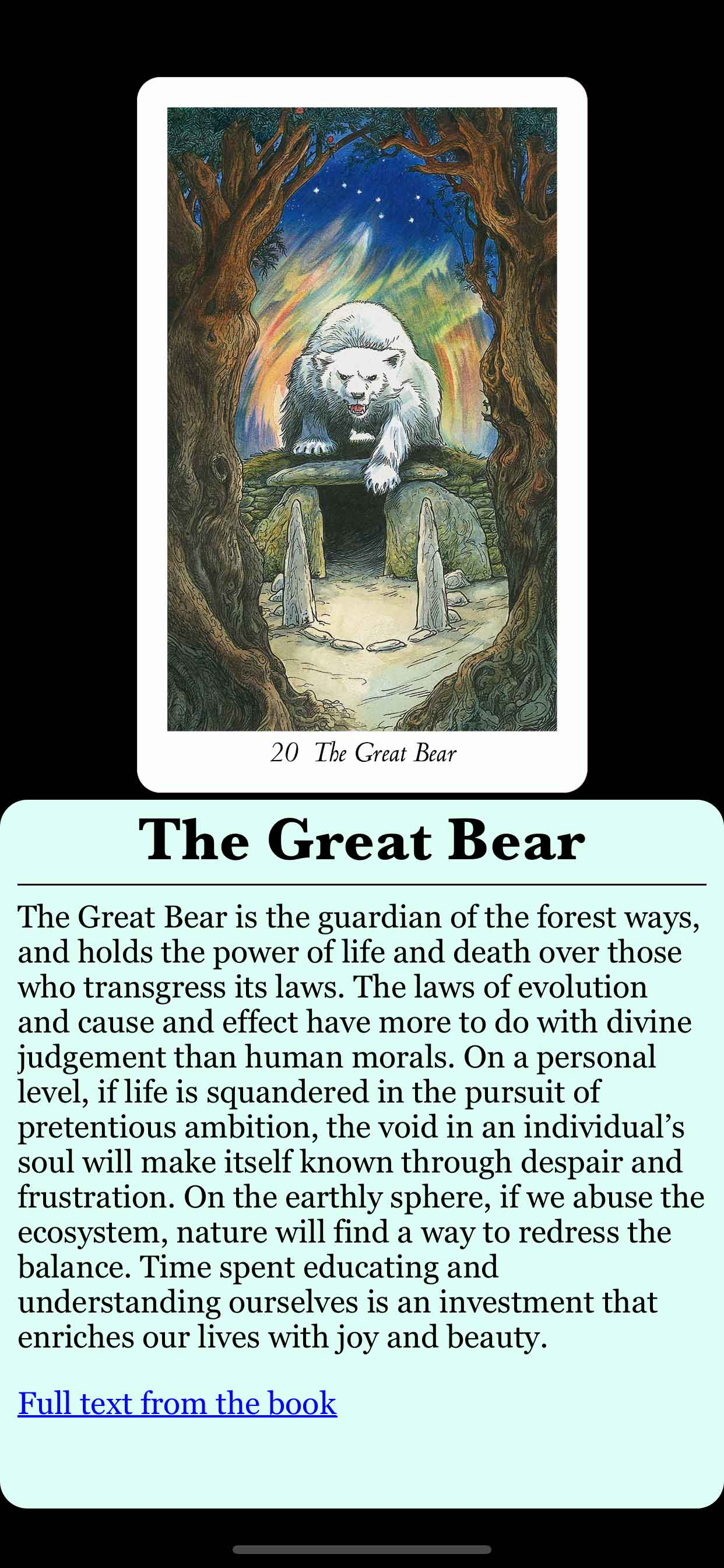 Wildwood Tarot screenshot 4