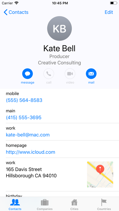Contacts XT - Address Book Screenshot