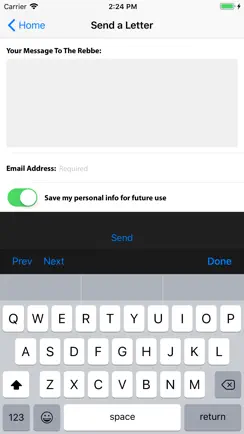 Write to the Ohel iPhone image 2