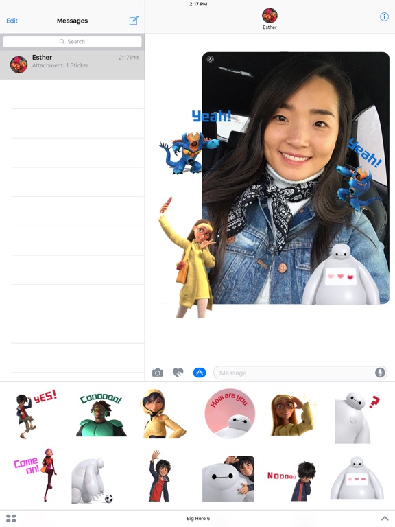 Disney Stickers: Big Hero 6 iPad screenshot 4 - Stickers app