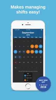 shift calendar & work schedule iphone screenshot 1