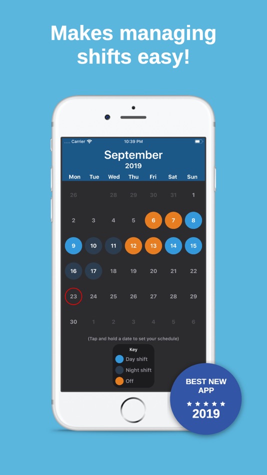 #1. Shift Calendar & Work Schedule (iOS) 由: App Ktchn Ltd
