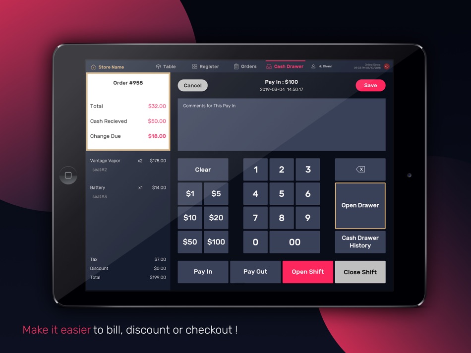 #2. Fetail POS System (iOS) Podle: Skywave Media Inc.