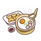 Various food pictures in Matino Egour-Emoji stickers are gathered together, share these with friends and he will love them, and promote the emotion between you and your friends
