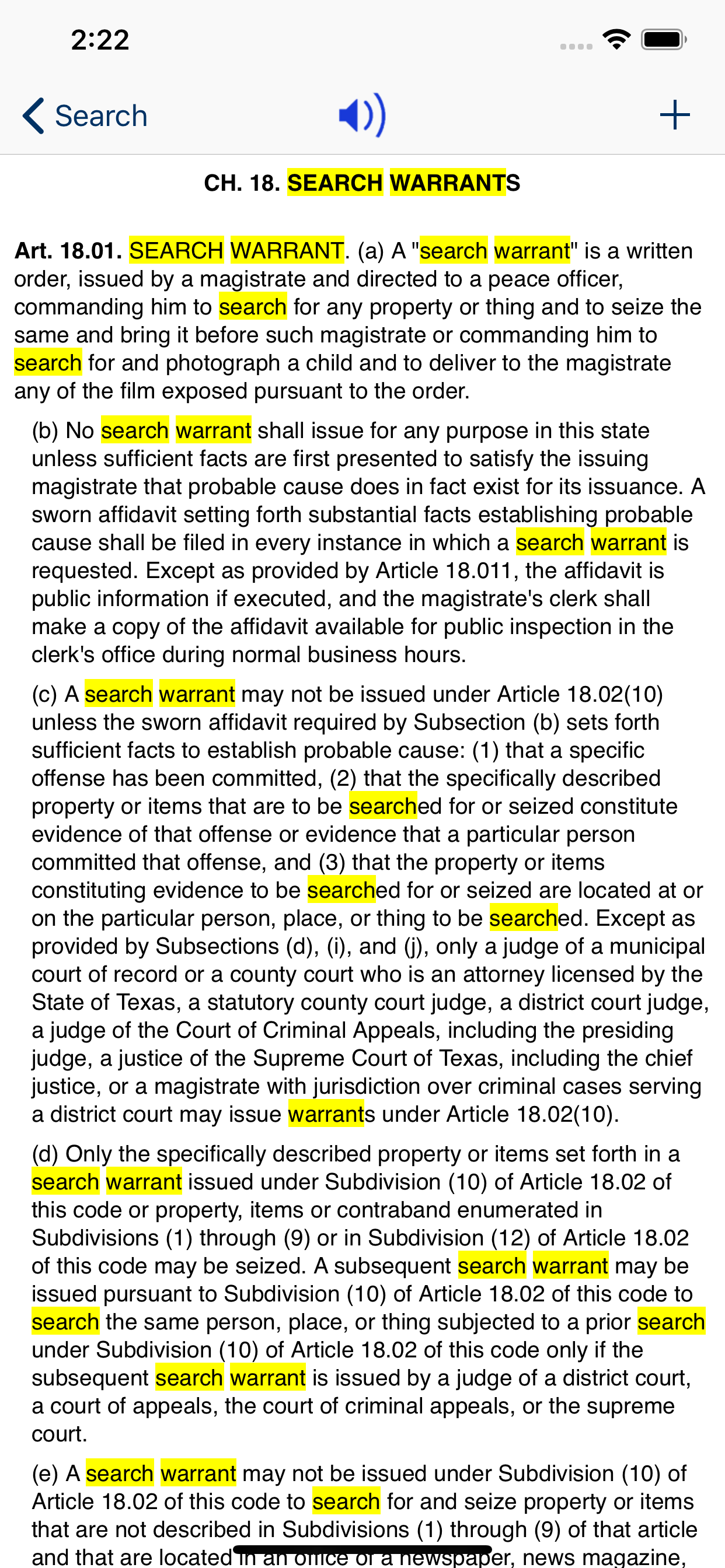 TX Code of Criminal Proc 2026 screenshot 3