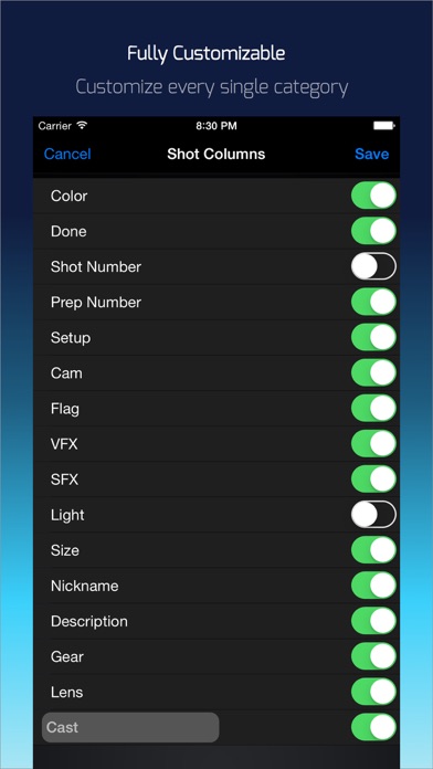 Shot Lister - Film set schedule tool for Directors Screenshot 3