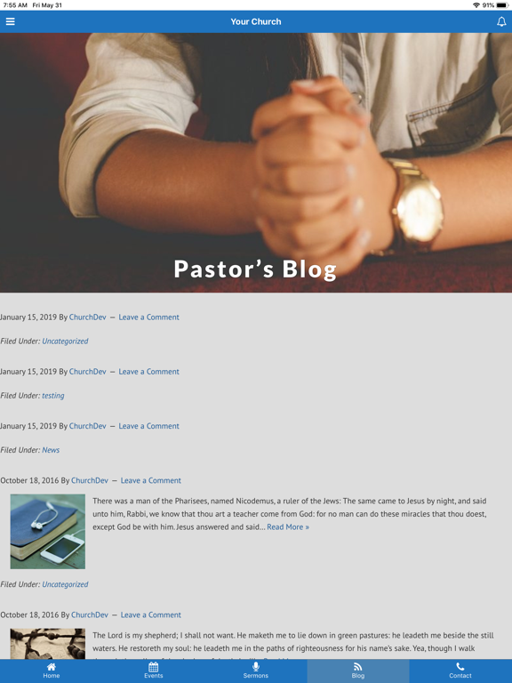 Our Church - By ChurchDev.com iPad screenshot 6 - Lifestyle app