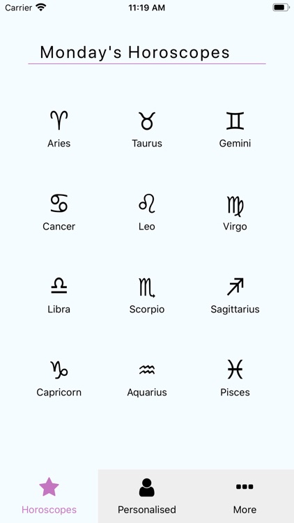 Personalized Horoscopes
