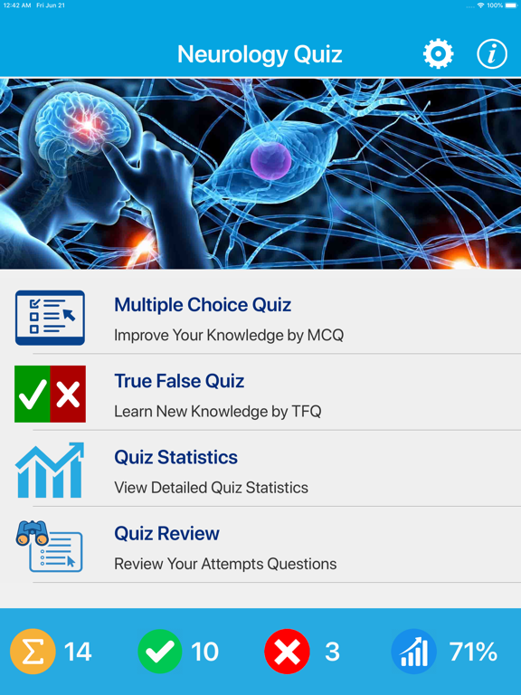 Screenshot #4 pour Neurology Quiz