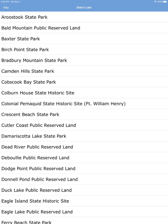 Screenshot #6 pour Maine State Parks map!