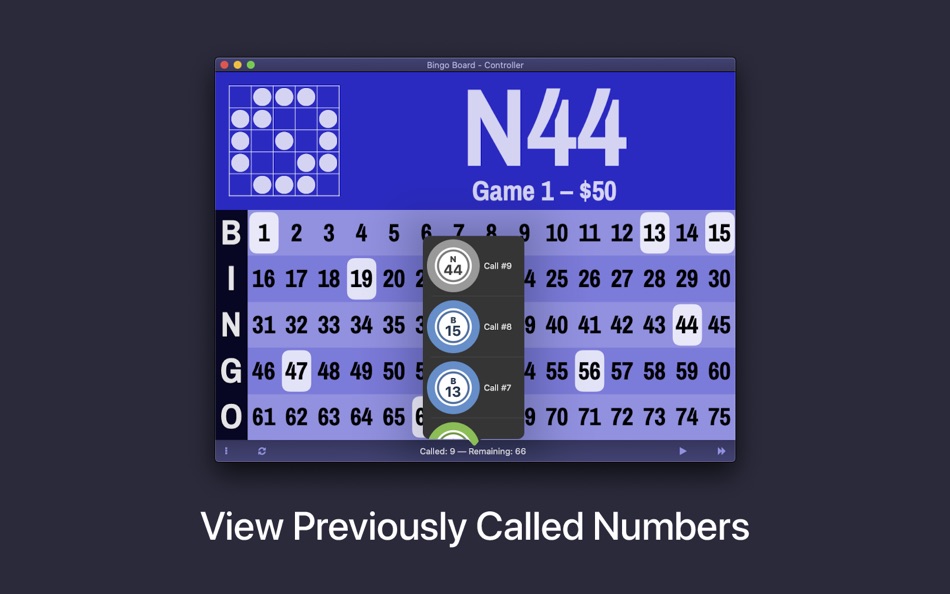 #2. Bingo Board Flashboard (macOS) 由: Daniel Radtke
