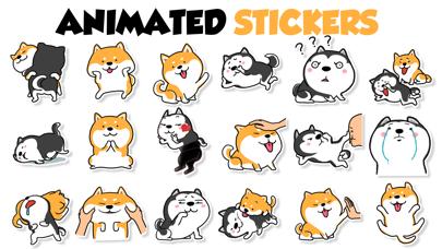 Screenshot #1 pour Crazy Pups: Animated Stickers