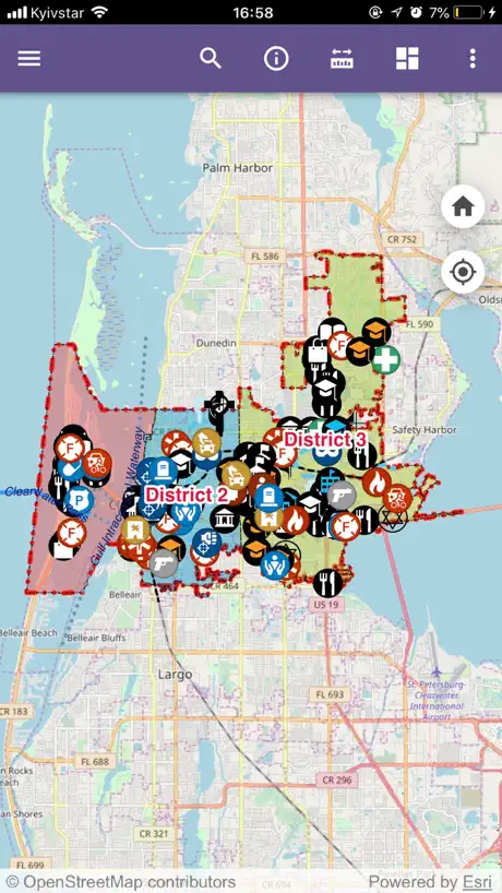 City Map Clearwater