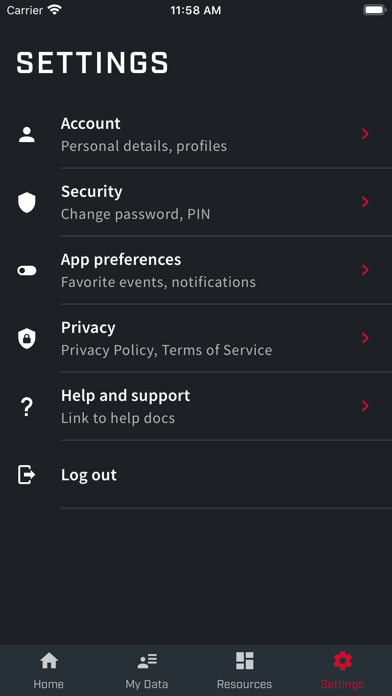 NBA MyHealth Screenshot