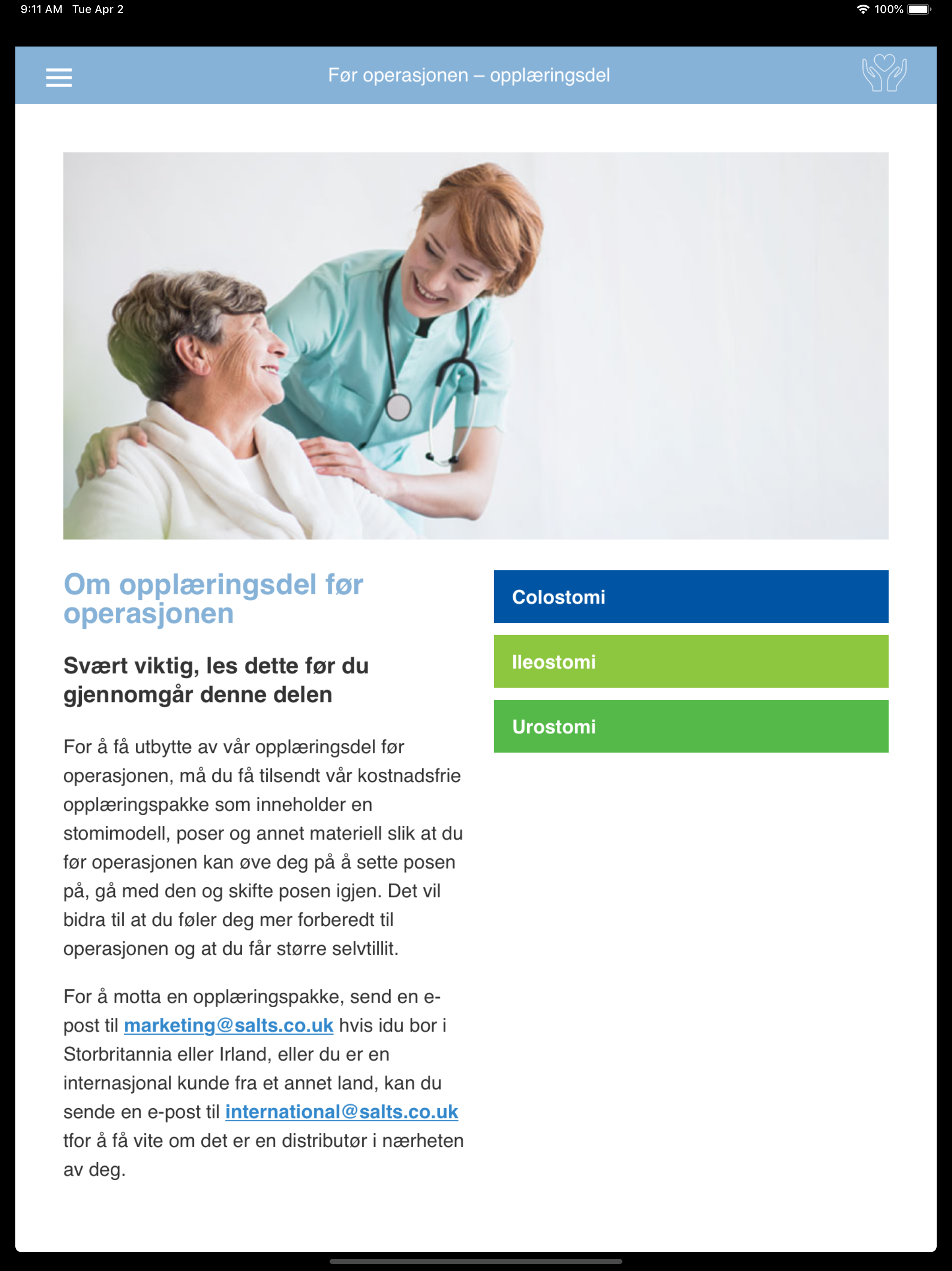 Salts Trainer App Norway