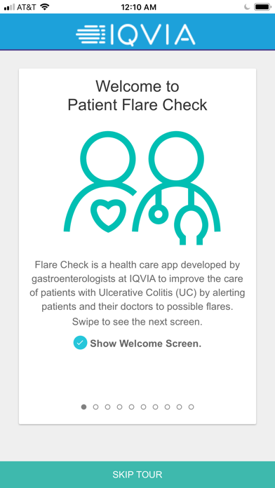 IQVIA Patient Flare Check Screenshot
