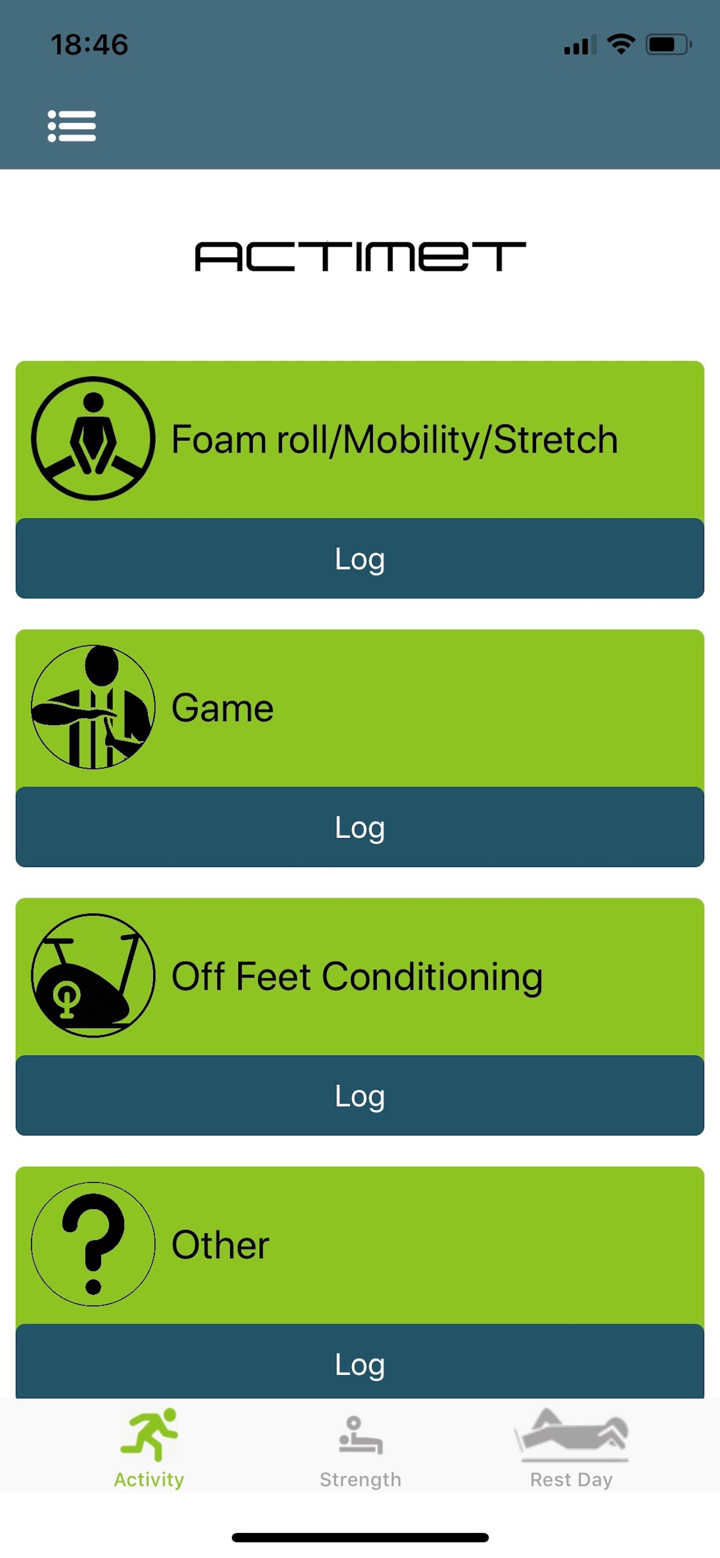 Actimet screenshot 2