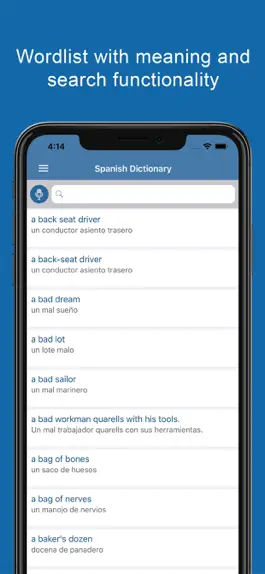Game screenshot Spanish Dictionary &Translator apk