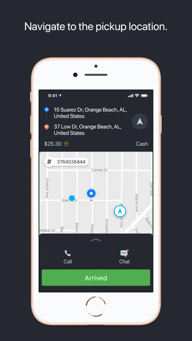 Coast.Cab driver app Screenshot