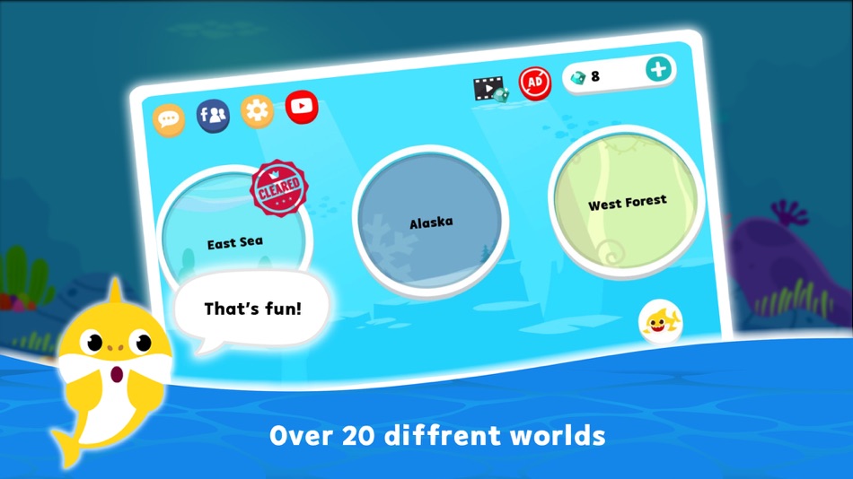#2. Baby Shark Adventure (iOS) By: Smart Study Games Co., Ltd.