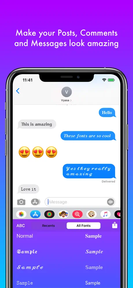 Fonts Keyboard with Themes