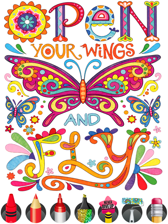 Screenshot #6 pour Quotes Coloring Pages