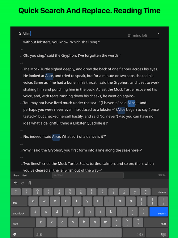 Screenshot #4 for Writemator - Plain Text Editor