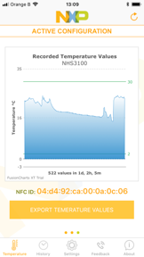 NHS3100 Temperature Logger screenshot