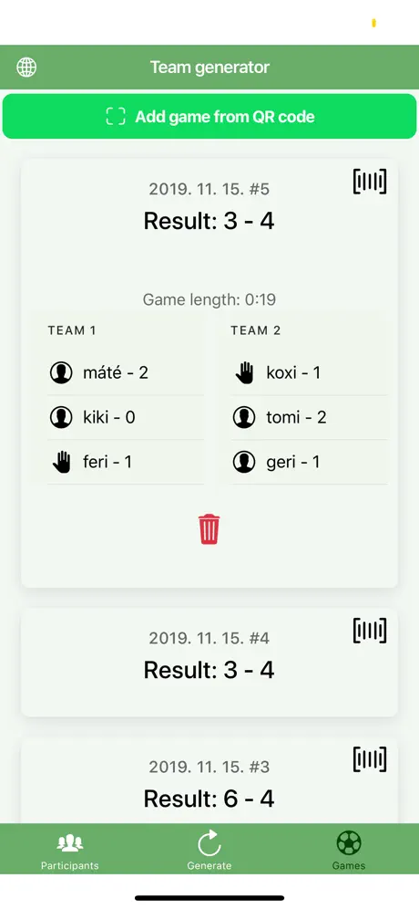 Team generator