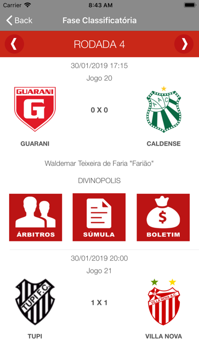 Federação Mineira de Futebol Screenshot