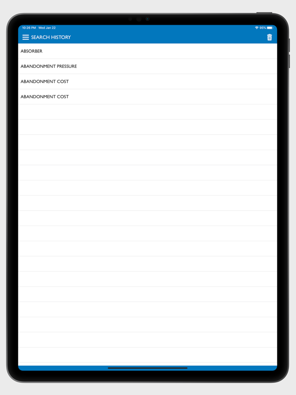 Petroleum Dictionary Pro iPad screenshot