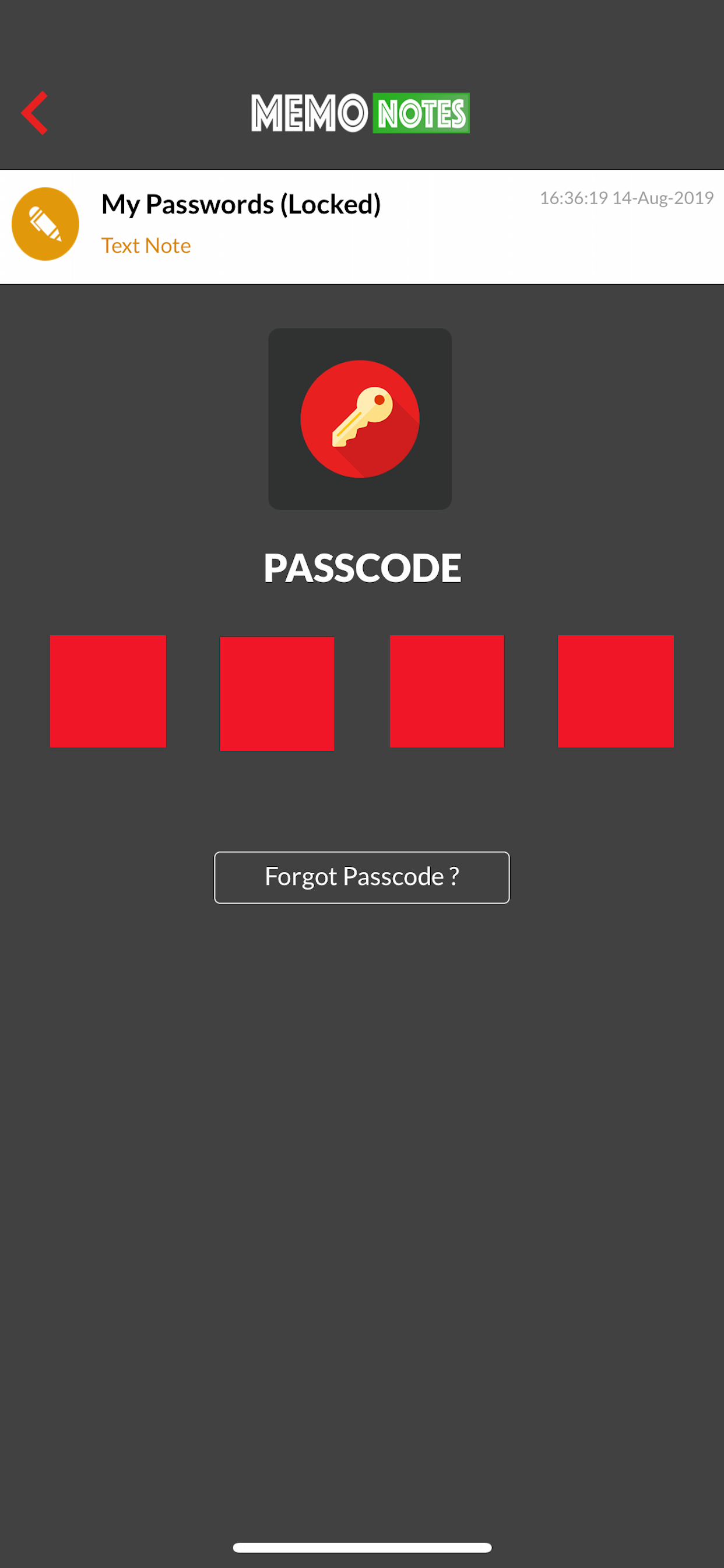 Memo Notes (Password+Pictures)