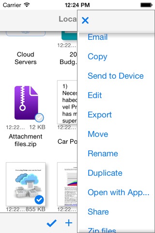 FileCentral for iPhone screenshot 2