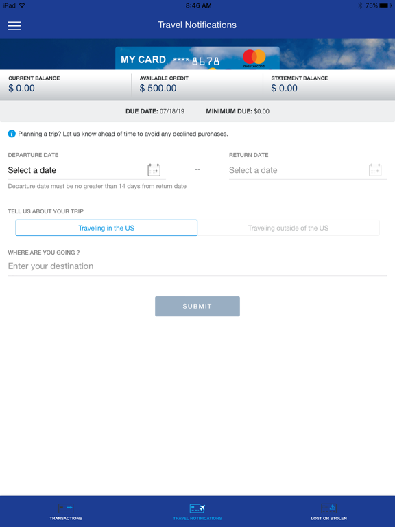 GenFed Cards iPad screenshot 5 - Finance app
