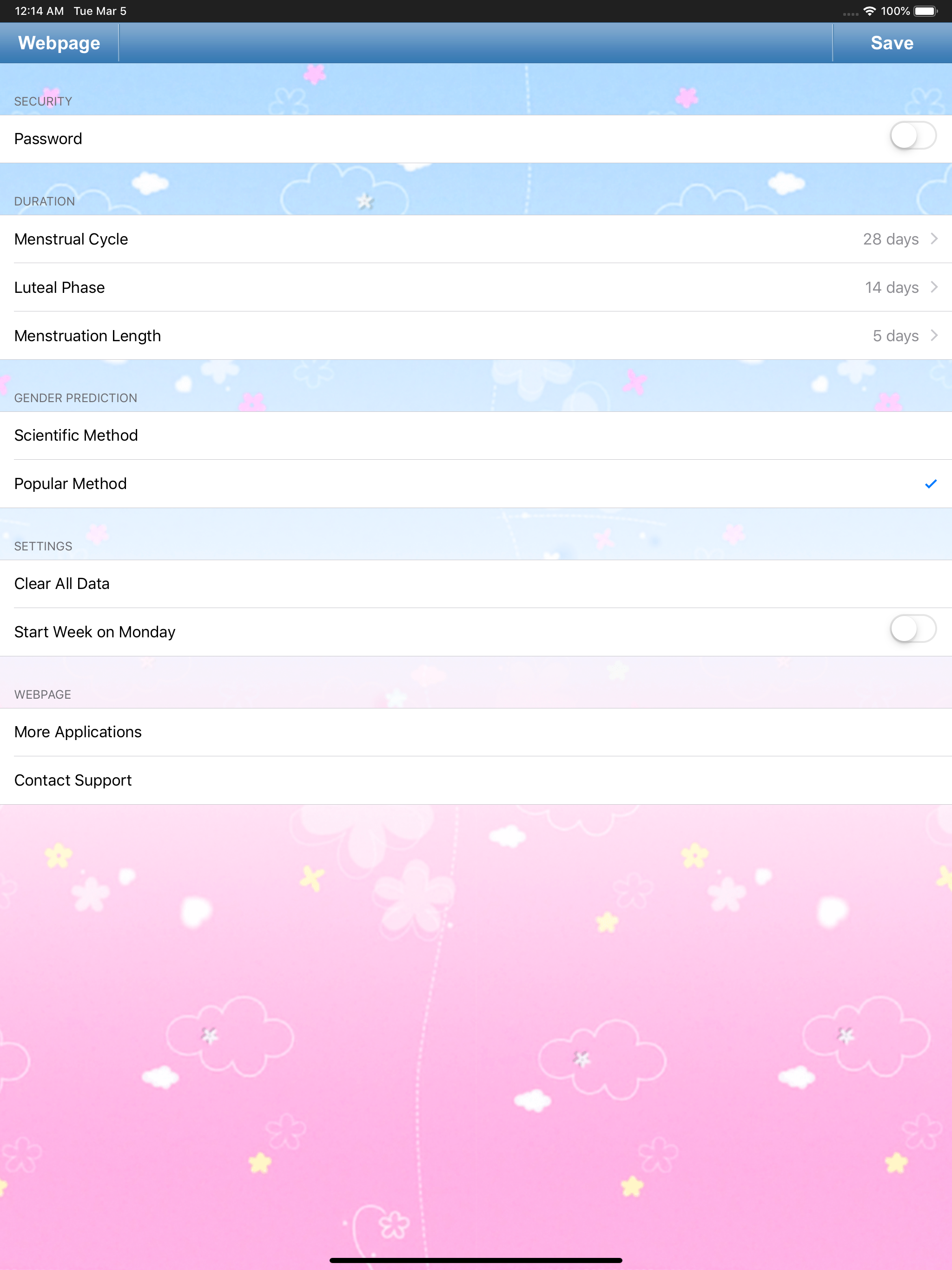 Fertility & Period Tracker