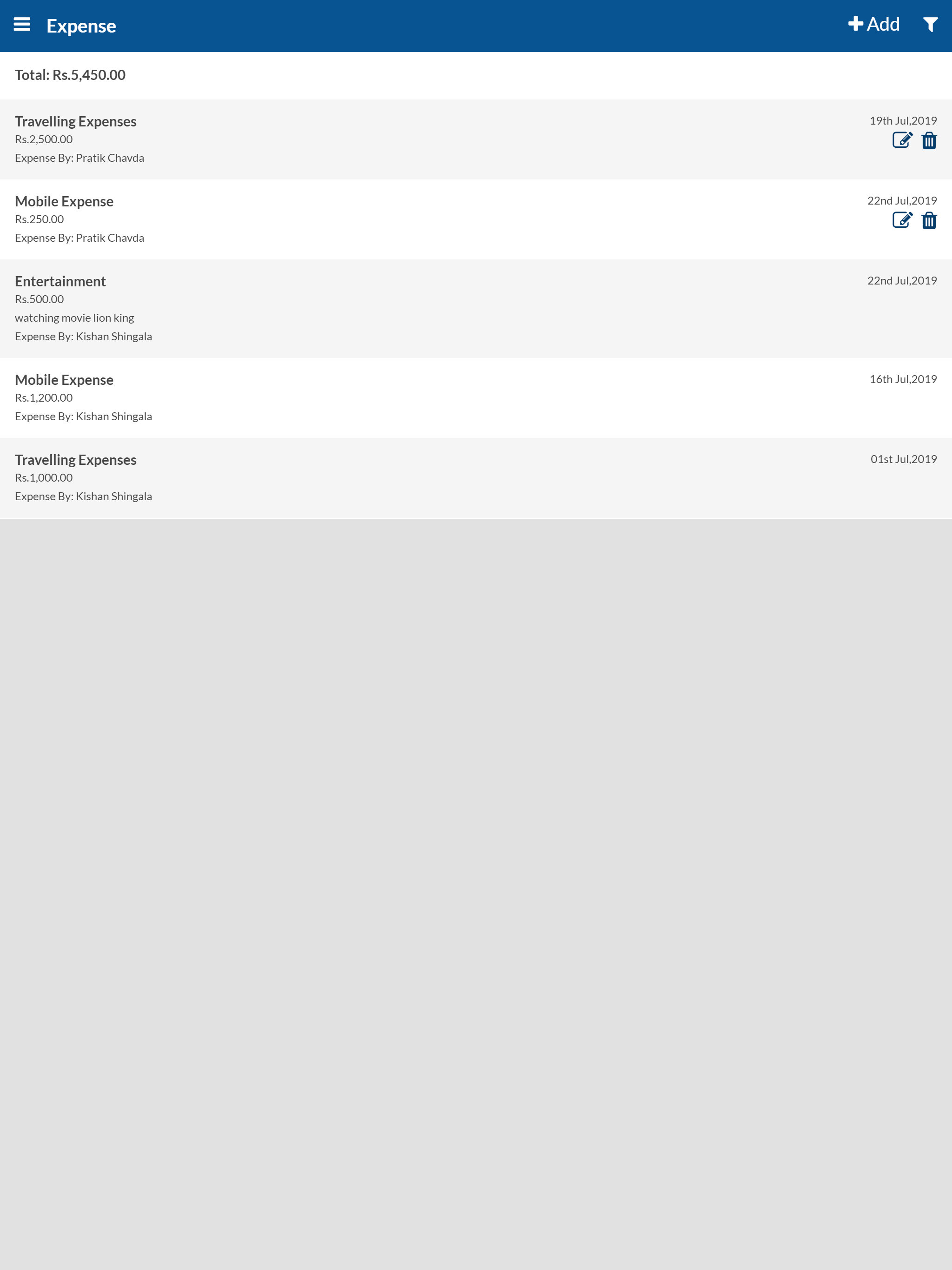 Expense Manager Application screenshot 12