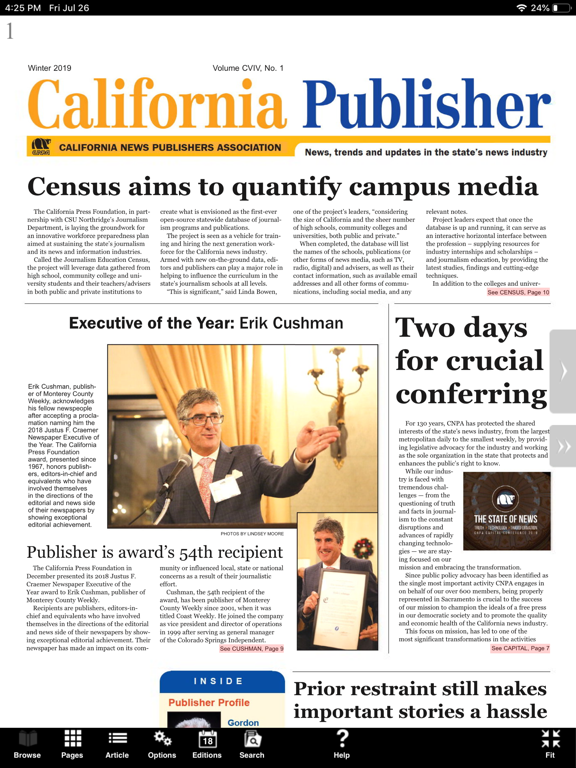 Screenshot #4 pour California Publisher eEdition