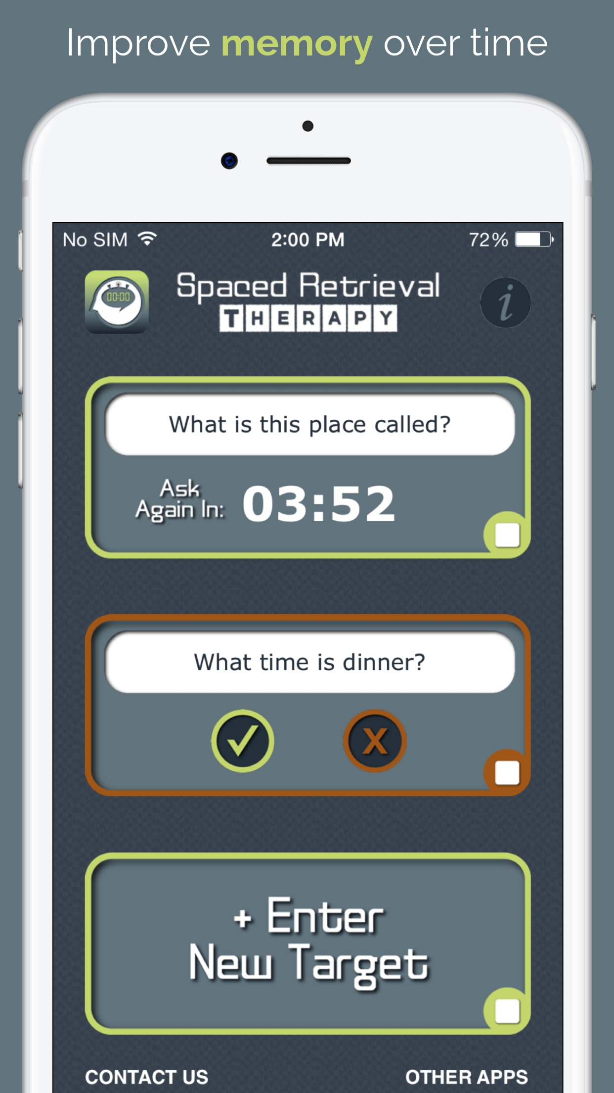 Spaced Retrieval Therapy