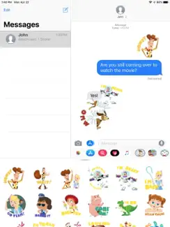Pixar Stickers: Toy Story 4 iPad image 2