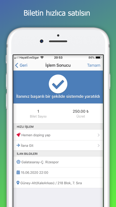 Kombine Devret - Maç Bileti Screenshot