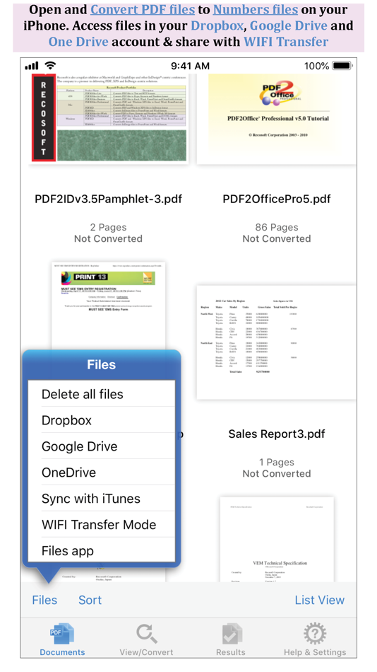 PDF to Numbers by PDF2Office - 1.7.5 - (iOS)