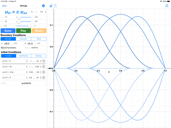 Waves: Partial Diff Eq iPad screenshot 5 - Education app