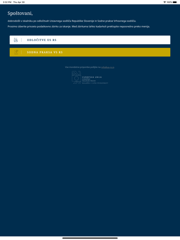 Odločitve US in drugih sodišč app screenshot 3