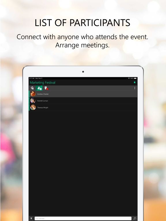 Myia iPad screenshot 4 - Social Networking app