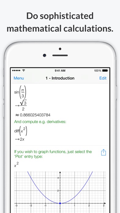 PocketCAS lite for Mathematics Screenshot